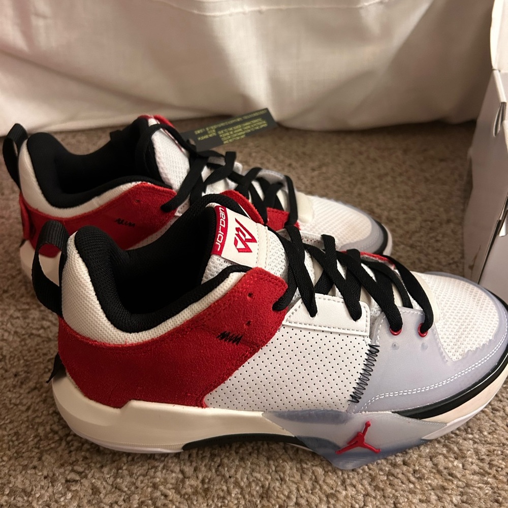 Jordan Kids' Sneakers in Red, White, and Black